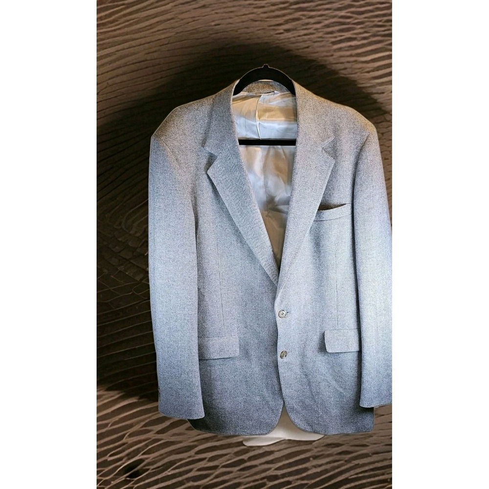 London Fog - Vintage 100% Pure Wool blazer Men's size 44L -Fully Lined Tweed